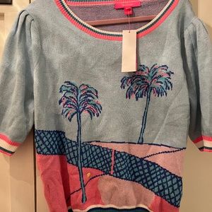 NWT Lilly Pulitzer XL Vivie Tennis Sweater